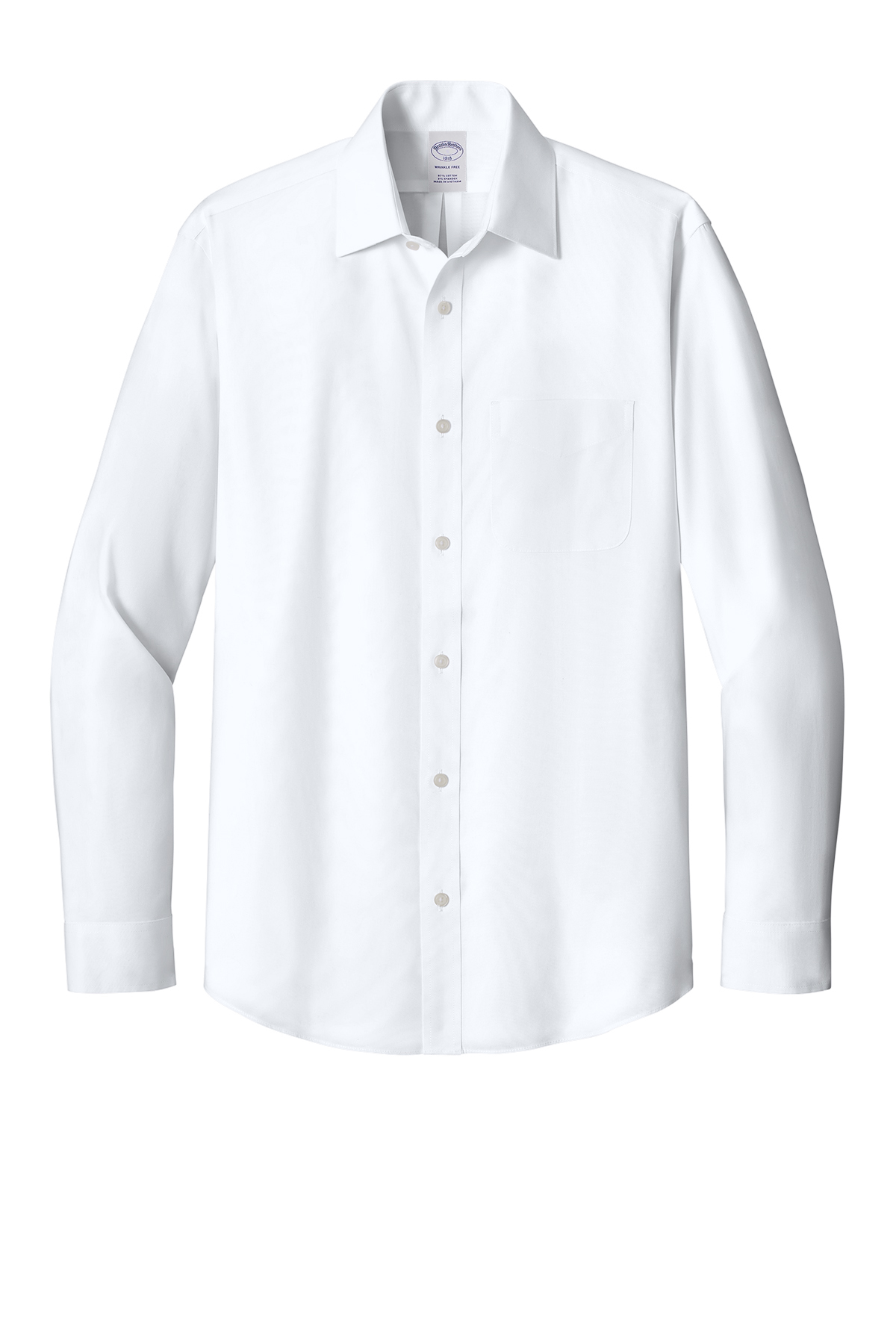 Brooks Brothers Wrinkle-Free Stretch Pinpoint Spread Collar Shirt