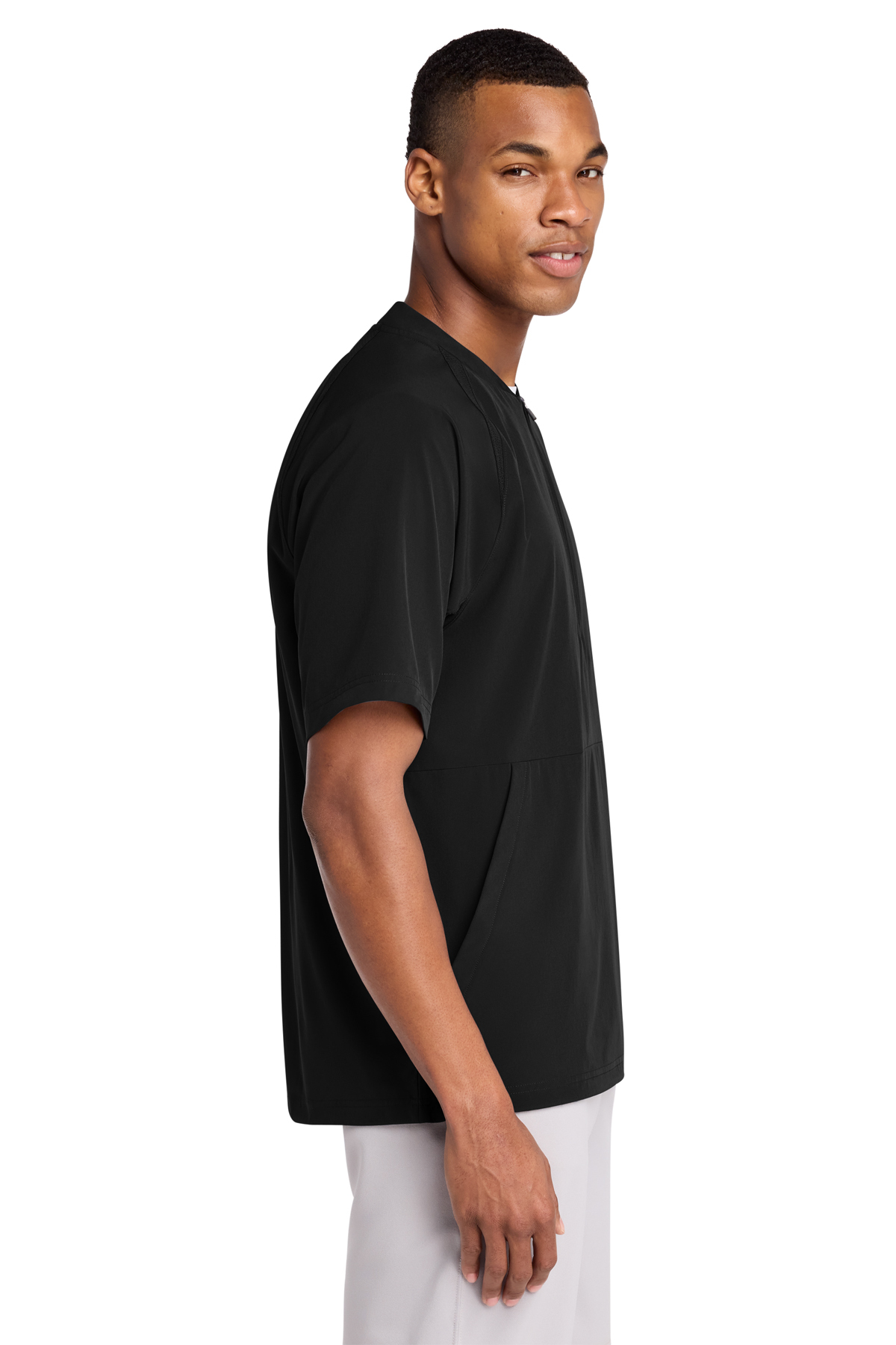 Sport-Tek Repeat 1/2-Zip Short Sleeve Jacket | Product | SanMar