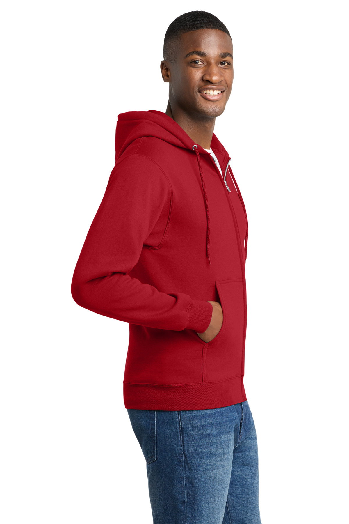 Port & Co Core Fleece Full-Zip Hooded Sweatshirt | Product | Port