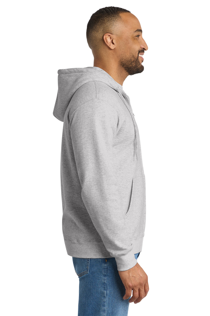 Port & Company Tall Essential Fleece Full-Zip Hooded Sweatshirt. PC90ZHT