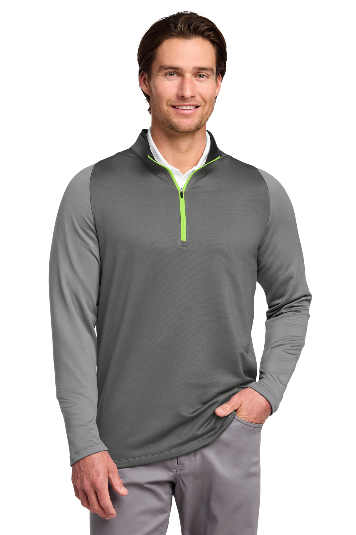 Nike Dri-FIT Stretch 1/2-Zip Cover-Up | Product | SanMar