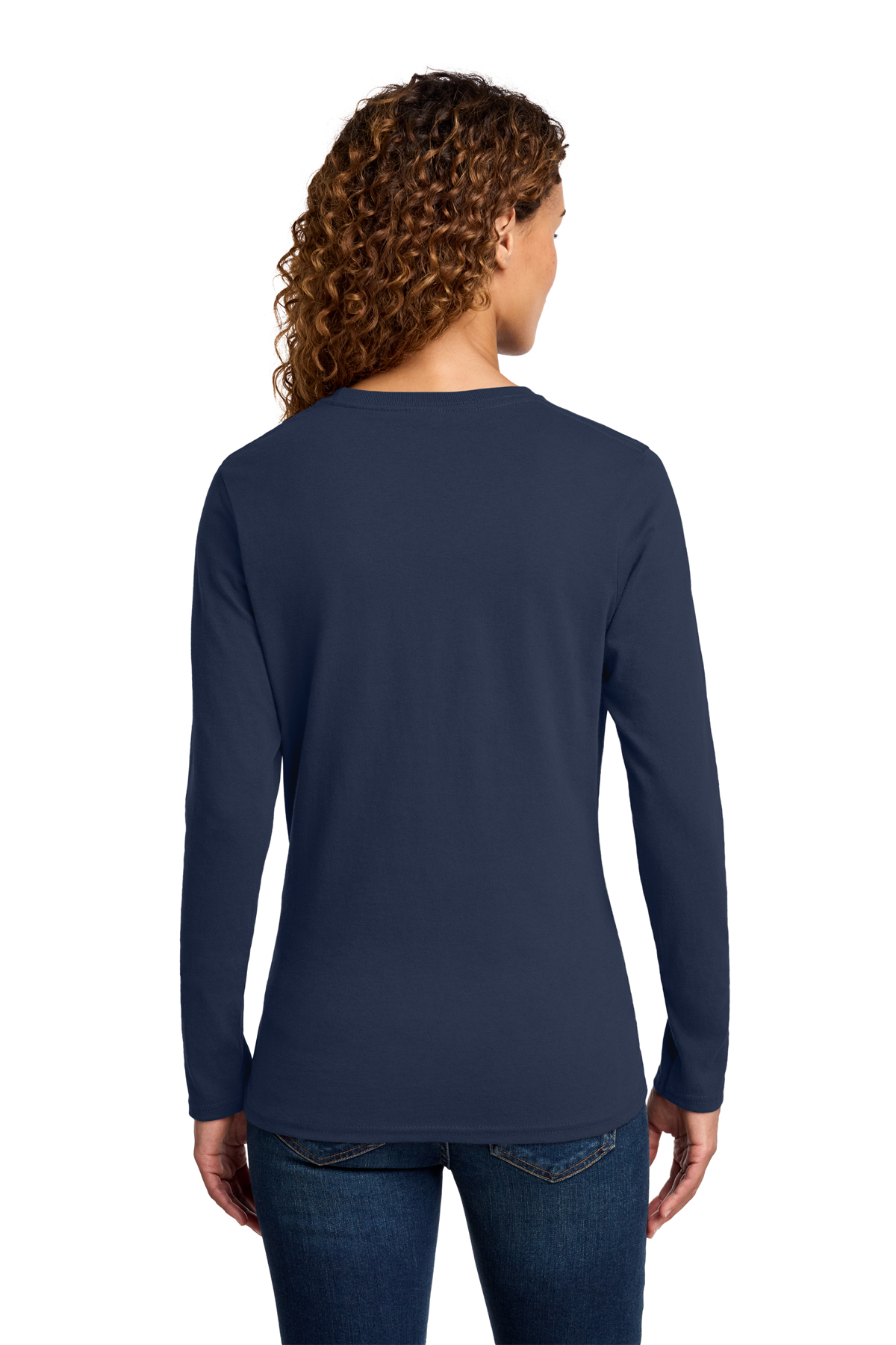 Port & Co Women's Long Sleeve Core Cotton Tee | Product | Port