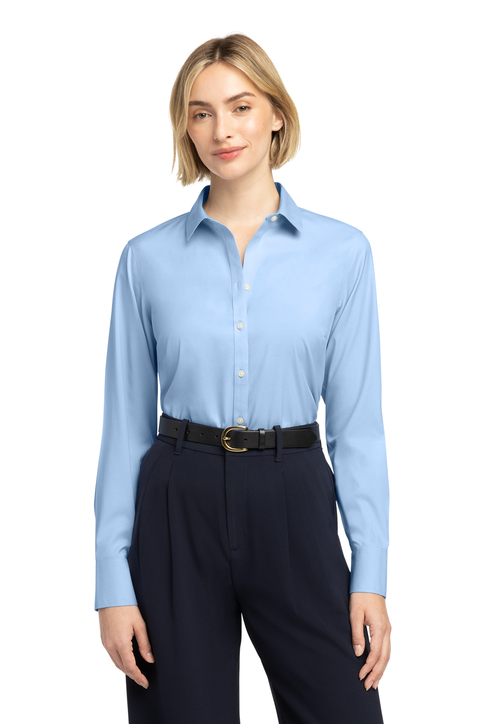 Brooks Brothers Women's Wrinkle-Free Stretch Pinpoint Shirt | Product |  SanMar