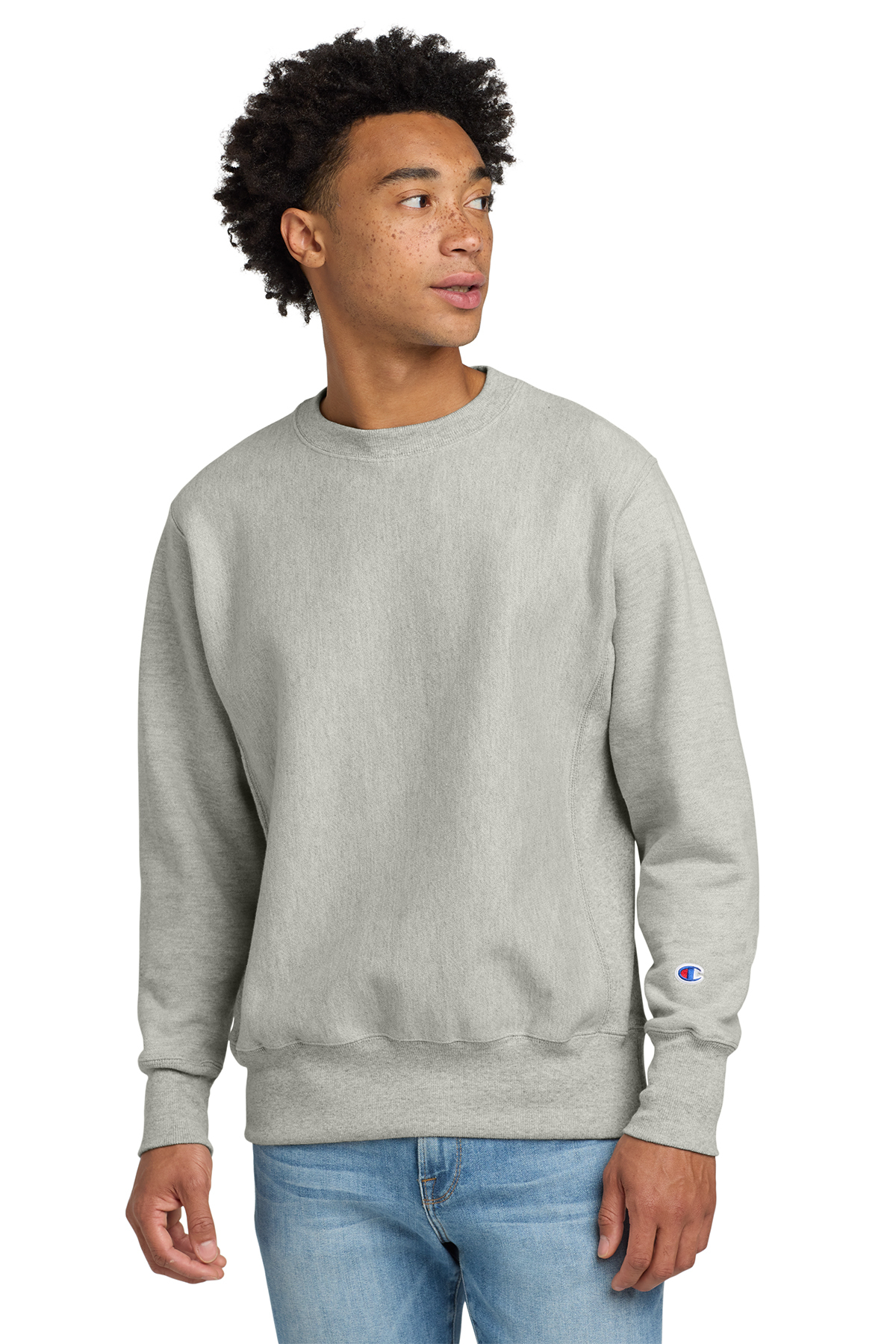 Champion sweater grey crew neck enchant new arrivals