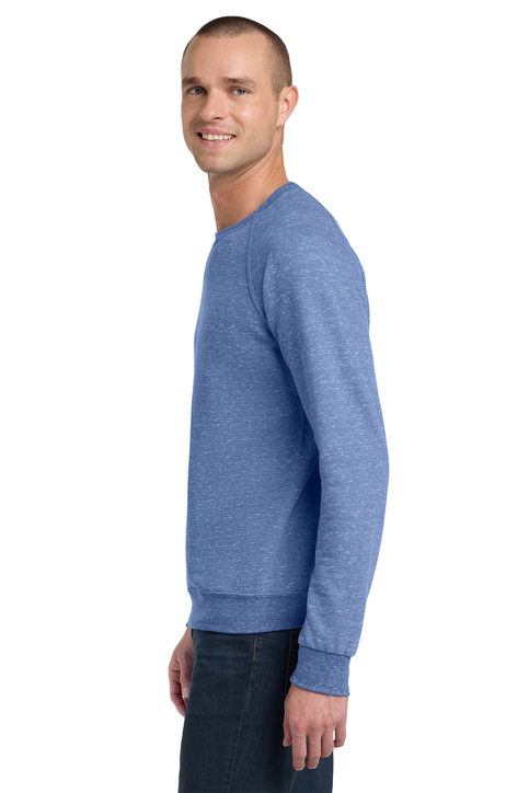 Jerzees Snow Heather French Terry Raglan Crew | Product | SanMar