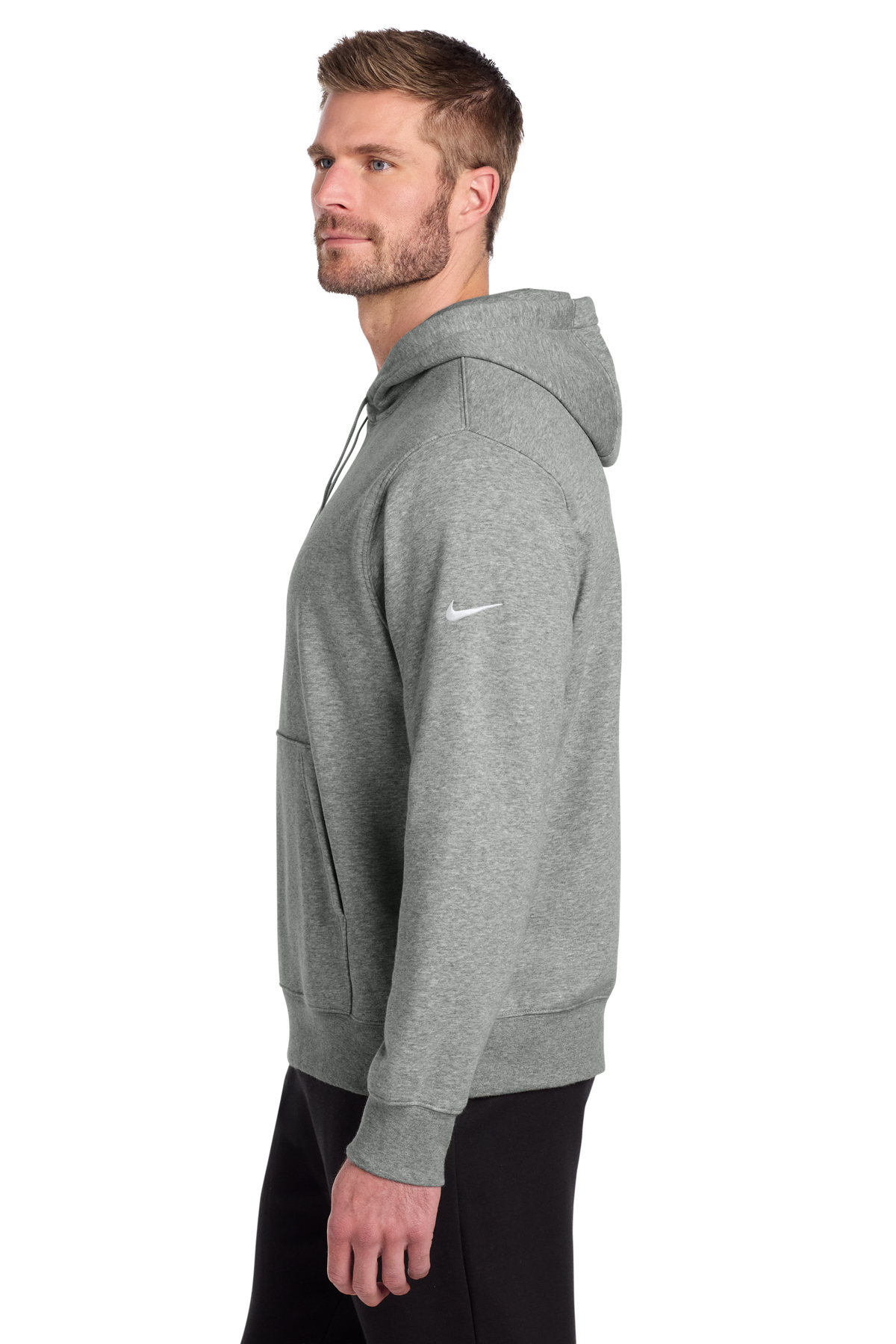 Nike Club Fleece Sleeve Swoosh Pullover Hoodie | Product | SanMar