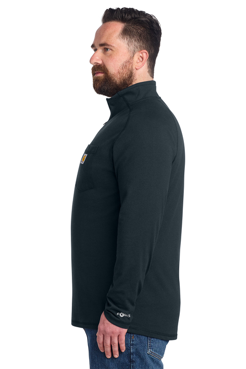 Carhartt Force 1/4-Zip Long Sleeve T-Shirt | Product | SanMar