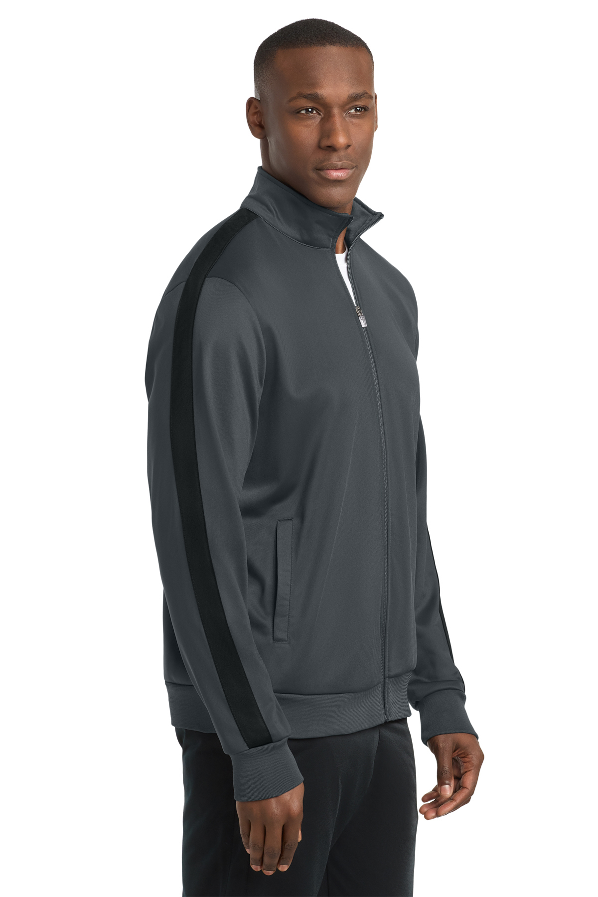 【新品】×journal standard tracktop S Sport-Tek Tricot Sleeve Stripe Track Jacket | Product | SanMar