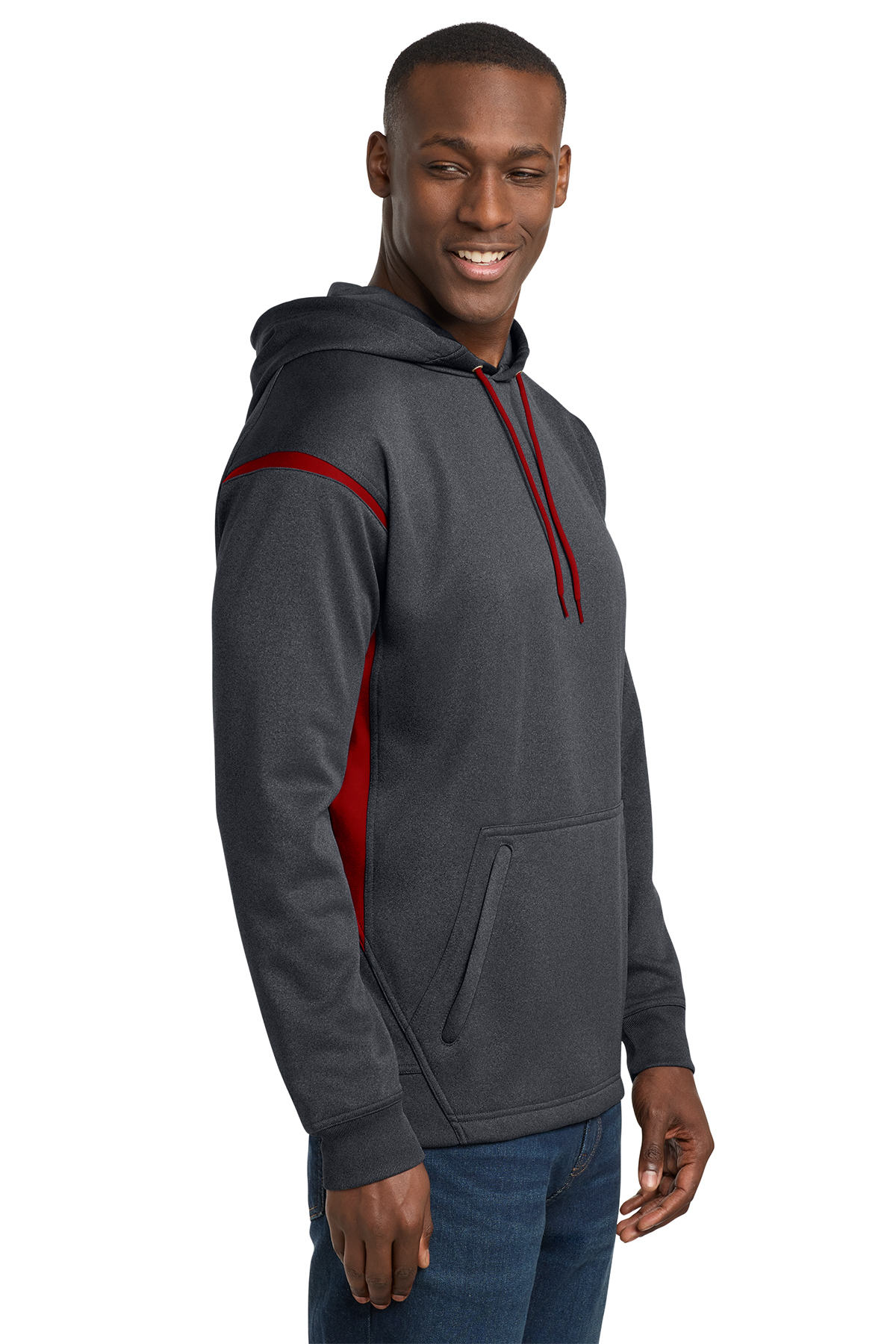 パーカー・フーディ SATUR Balaclava Nylon Hooded T-Shirt Melange Grey Balaclava hoodie metallic grey