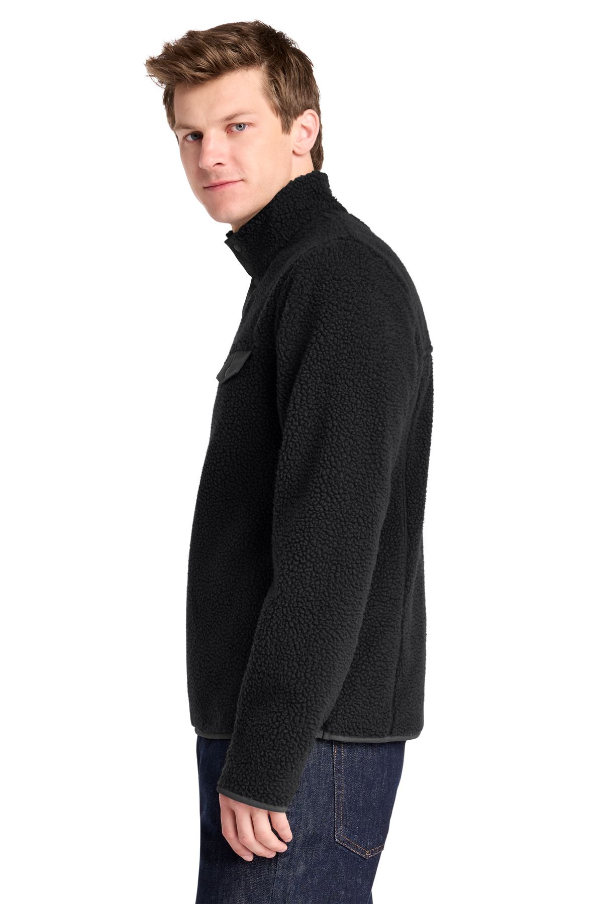 Port Authority Camp Fleece Snap Pullover | Product | Port Authority