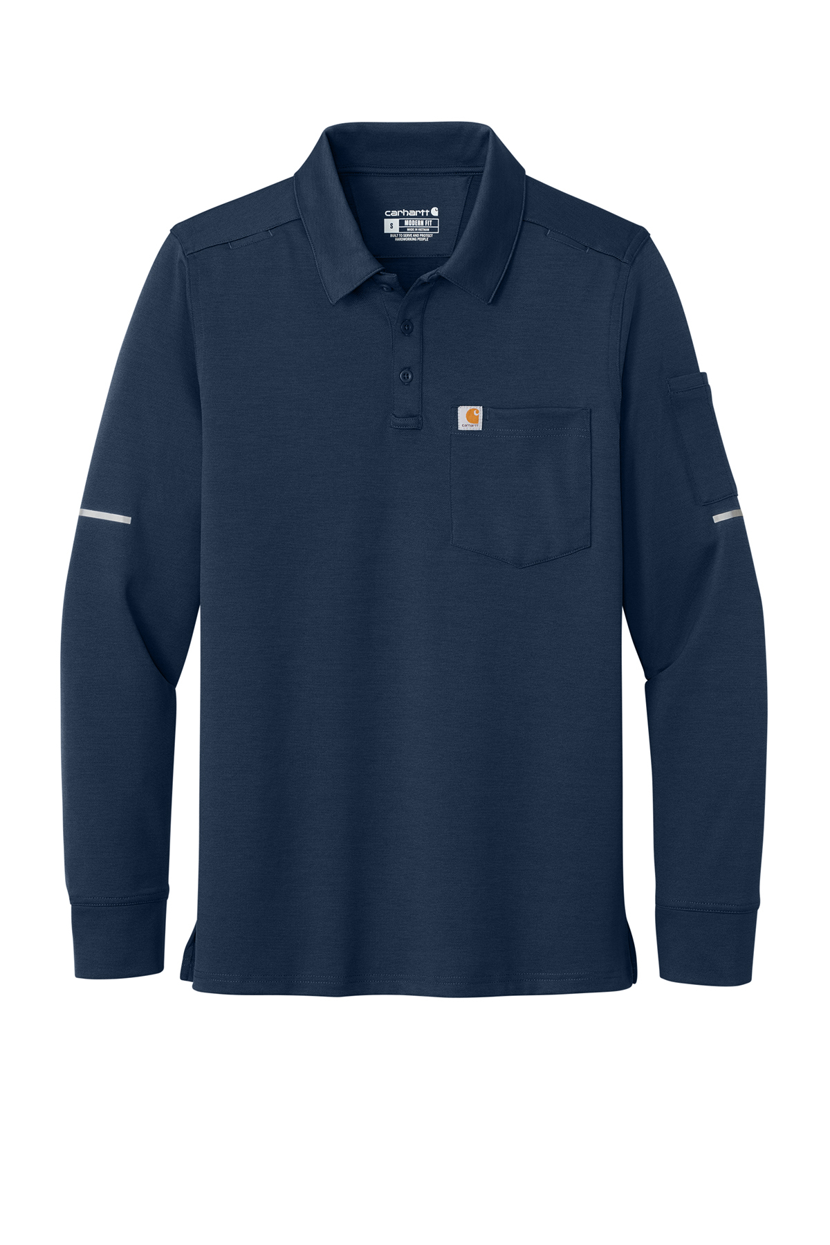 Carhartt FLD & RSCU Long Sleeve Polo | Product | SanMar