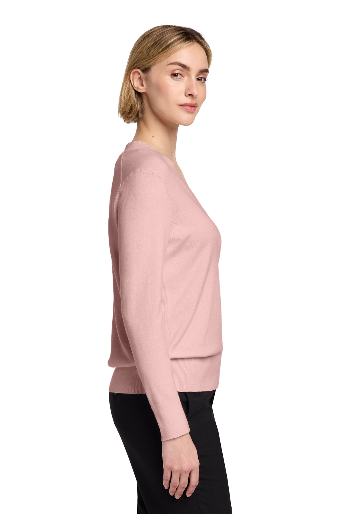 Brooks Brothers Women's Cotton Stretch V-Neck Sweater | Product