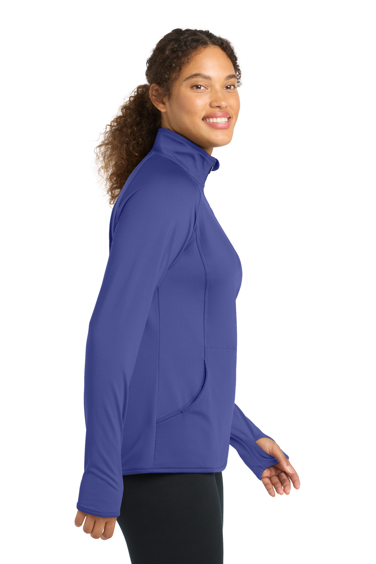 Sport-Tek Women's Sport-Wick Stretch 1/4-Zip Pullover | Product