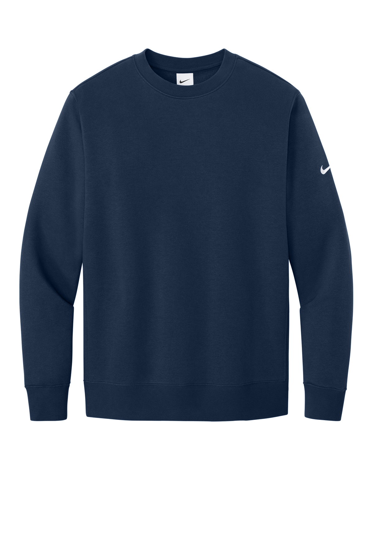 Nike Club Fleece Sleeve Swoosh Crew | Product | SanMar