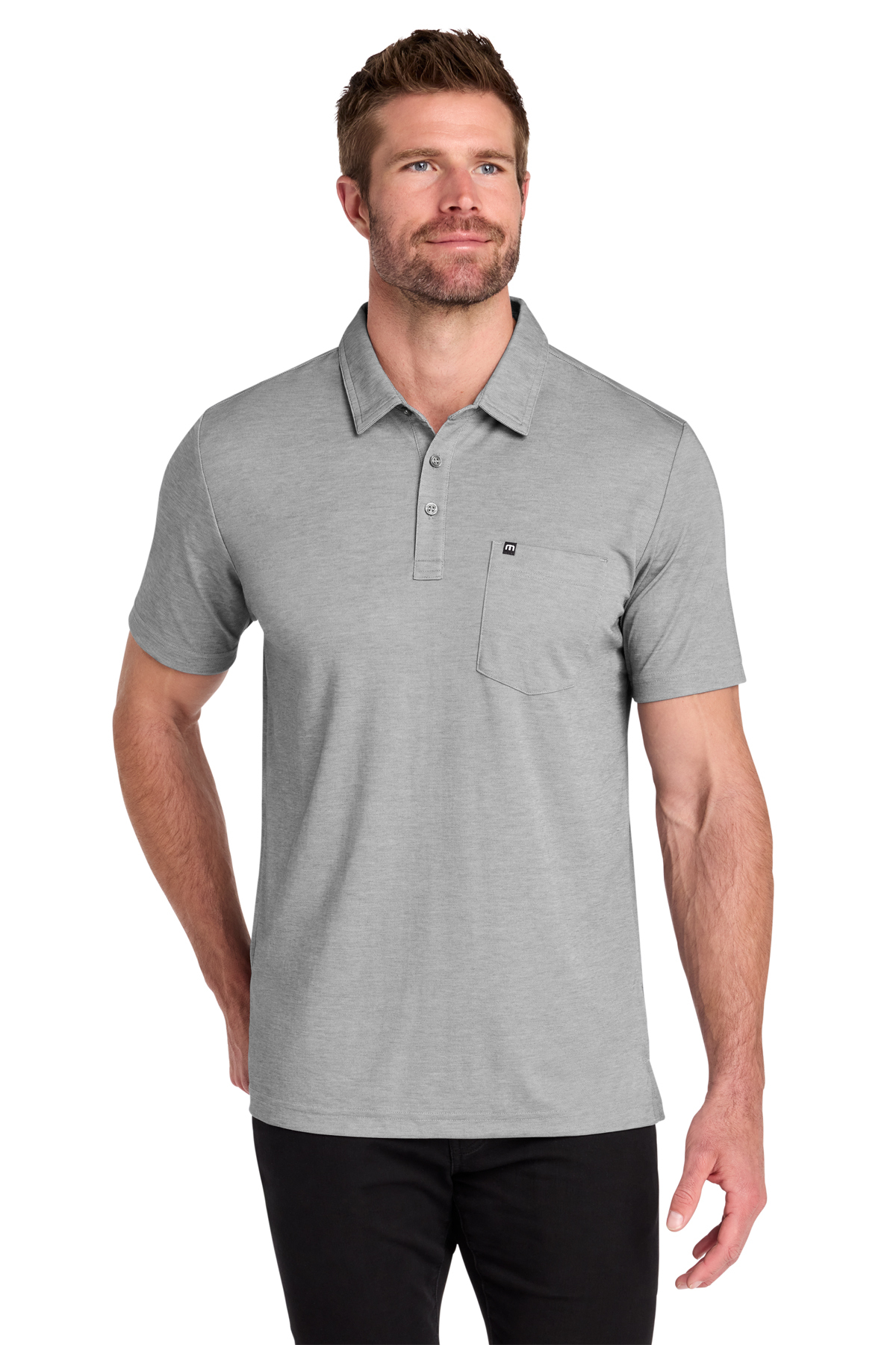 TravisMathew Oceanside Heather Pocket Polo | Product | SanMar