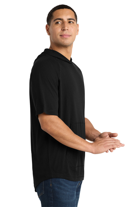 Sport-Tek PosiCharge Tri-Blend Wicking Short Sleeve Hoodie