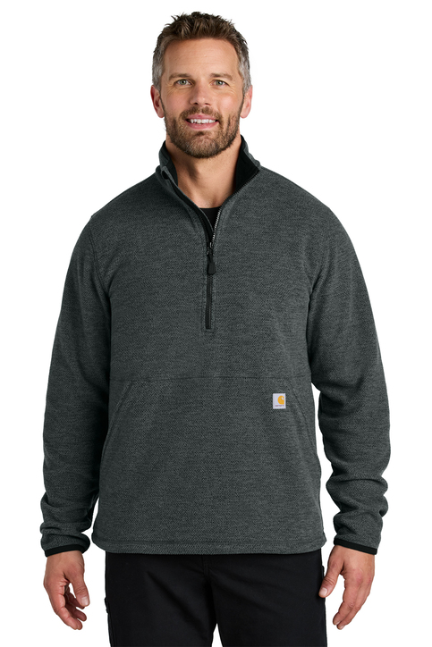Carhartt Textured 1/2-Zip Fleece Jacket | Product | SanMar