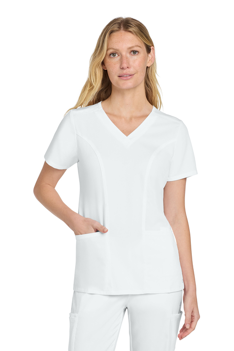 Wink Women's Premiere Flex Mock Wrap Top | Product | SanMar