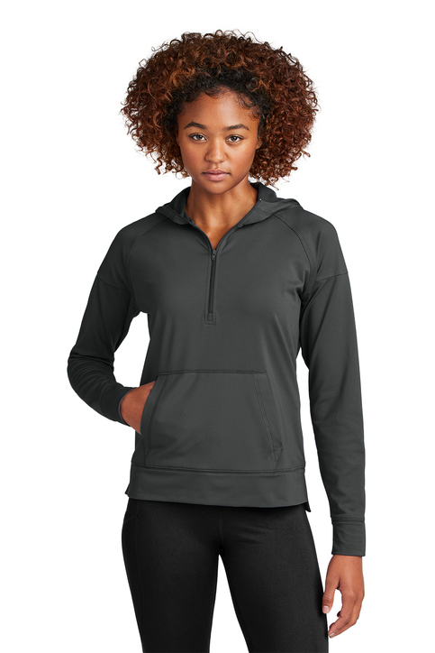 Sport-Tek Sport-Wick Stretch 1/2-Zip Hoodie | Product | SanMar