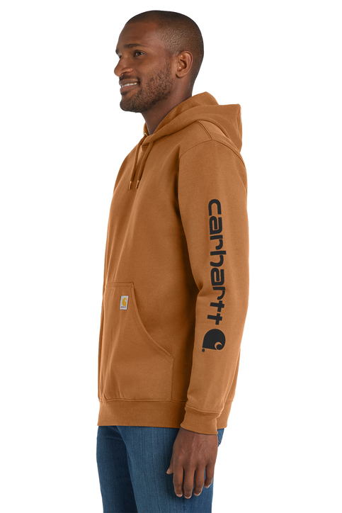 Carhartt Midweight Hooded Logo Sweatshirt | Product | SanMar