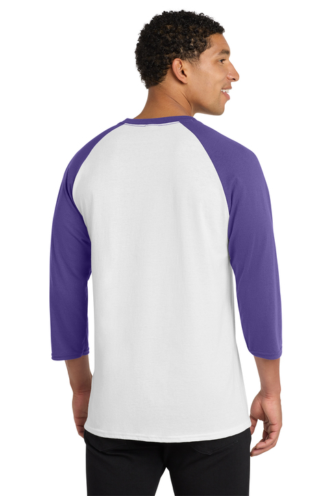 Port & Co Core Blend 3/4-Sleeve Raglan Tee | Product | SanMar