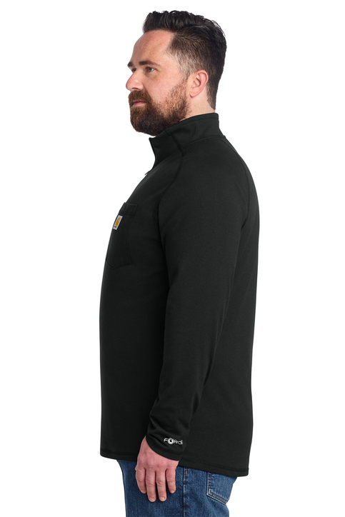 Carhartt Force 1/4-Zip Long Sleeve T-Shirt | Product | SanMar