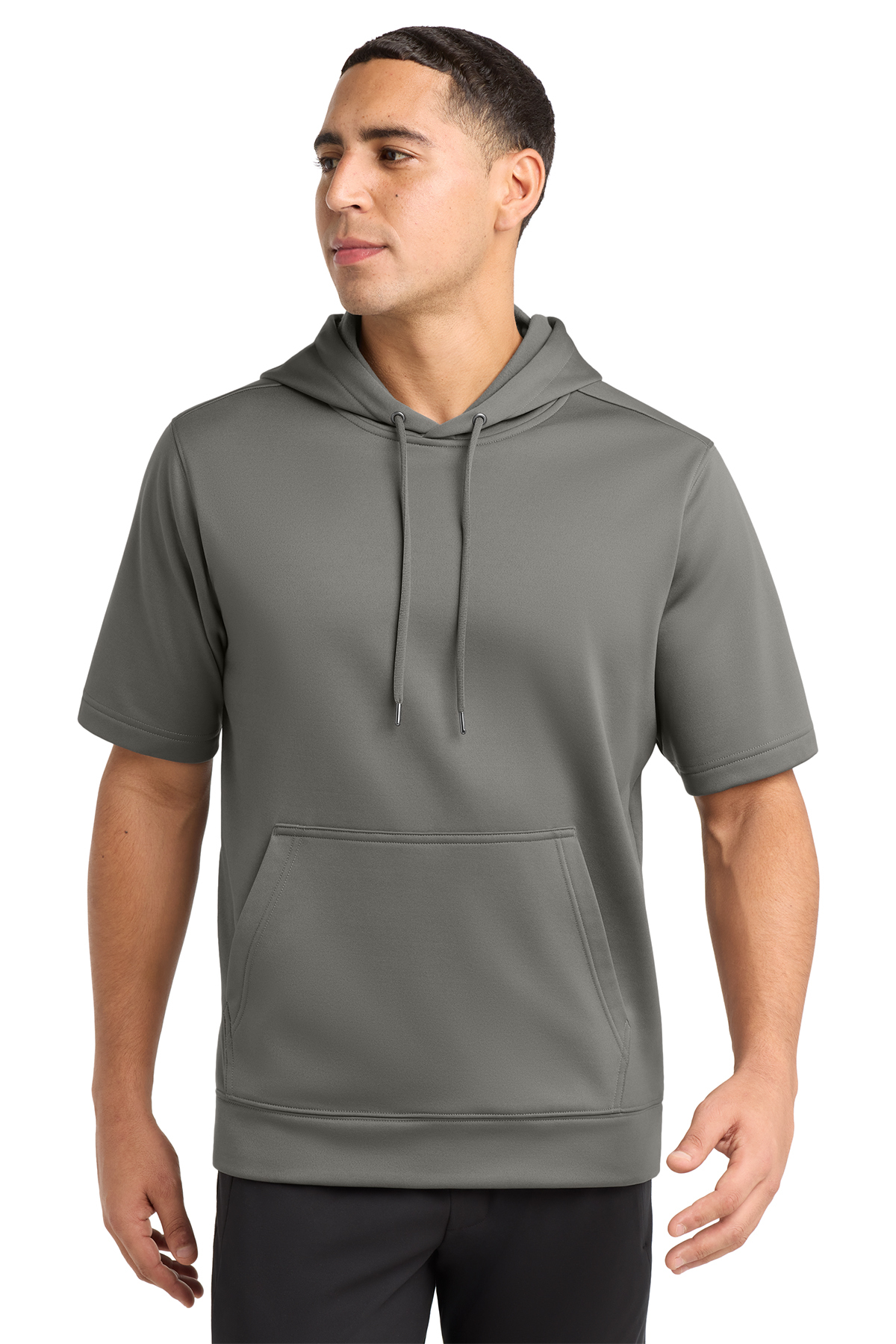 Sweat à Capuche Zippé Manches Courtes Homme - Léger, Muscle Fit, Pour Sport Et Sortie Décontractée