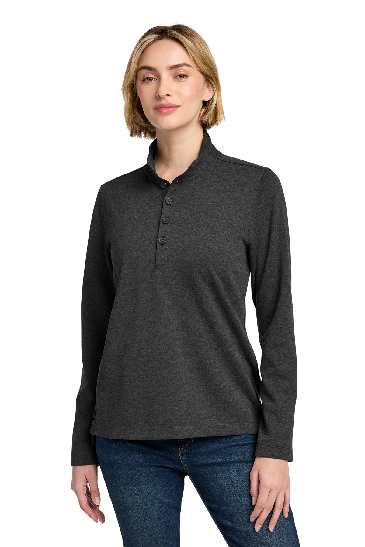 Brooks Brothers Women's Mid-Layer Stretch 1/2-Button | Product