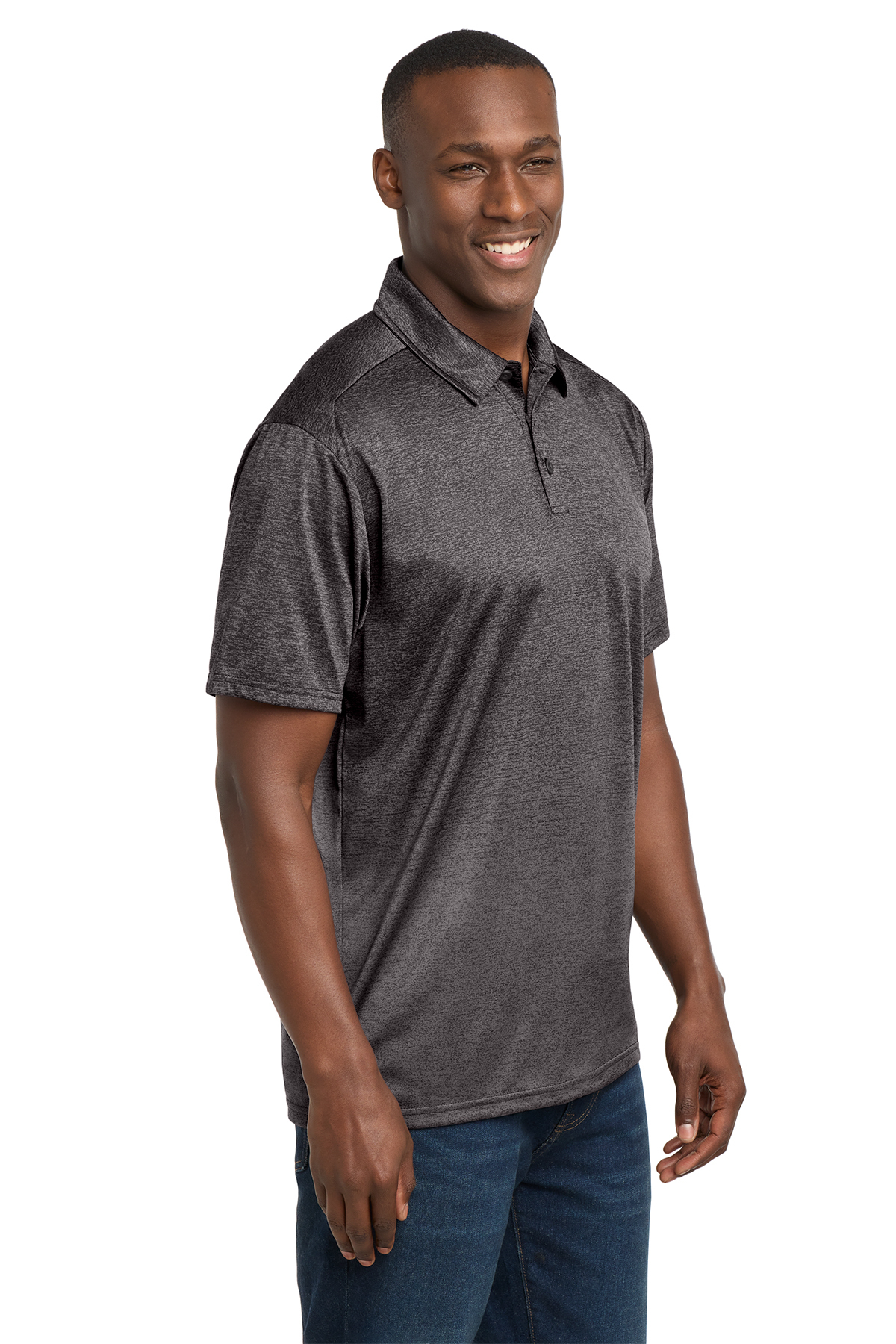 Sport-Tek Ombre Heather Polo | Product | Sport-Tek