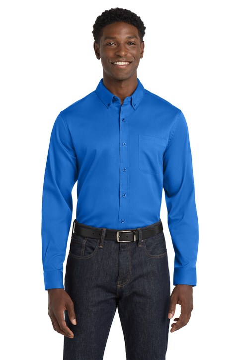 Port Authority Short Sleeve SuperPro React Twill Shirt | Product