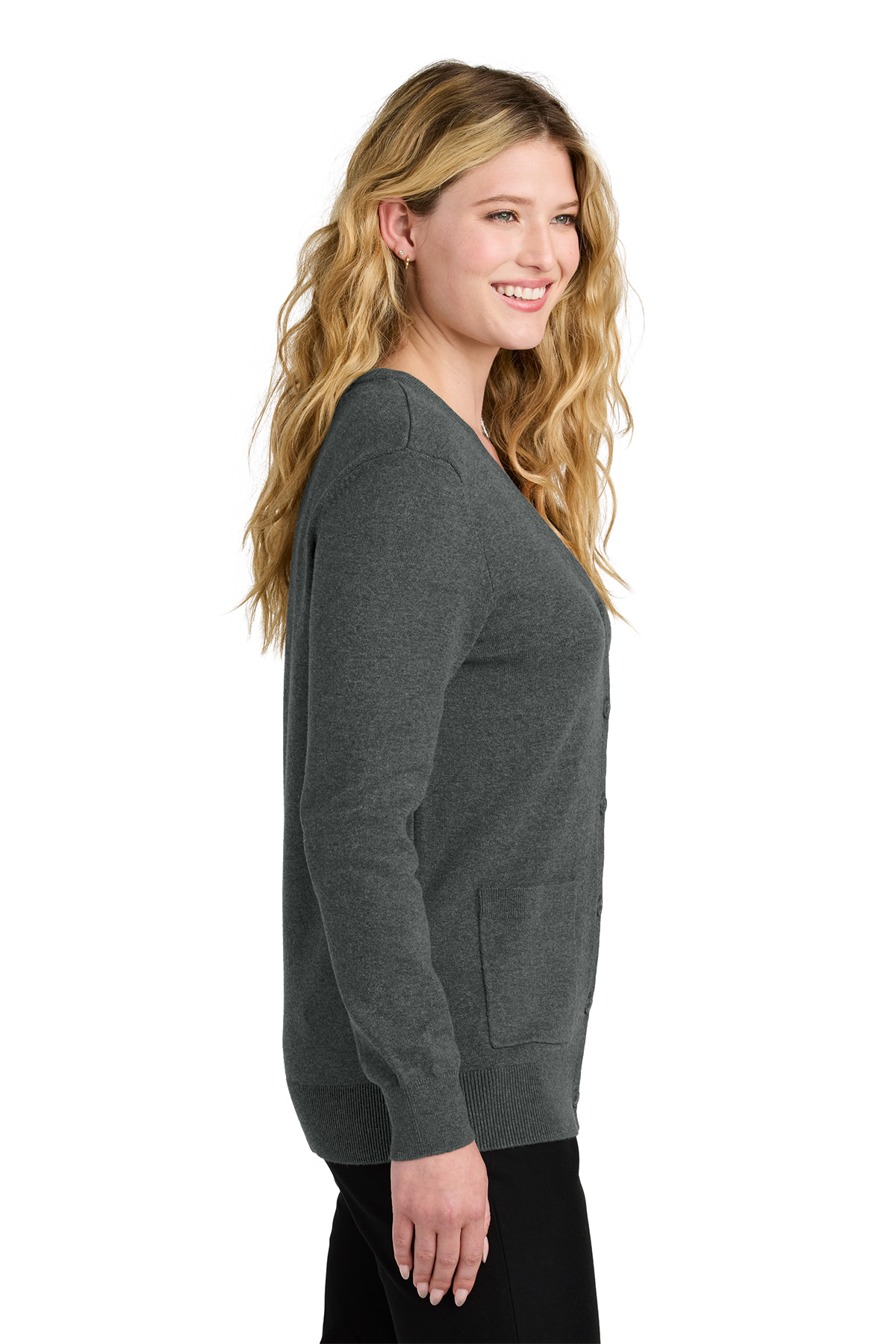 Port Authority Women’s Easy Care Button-Up Cardigan Sweater | Product ...