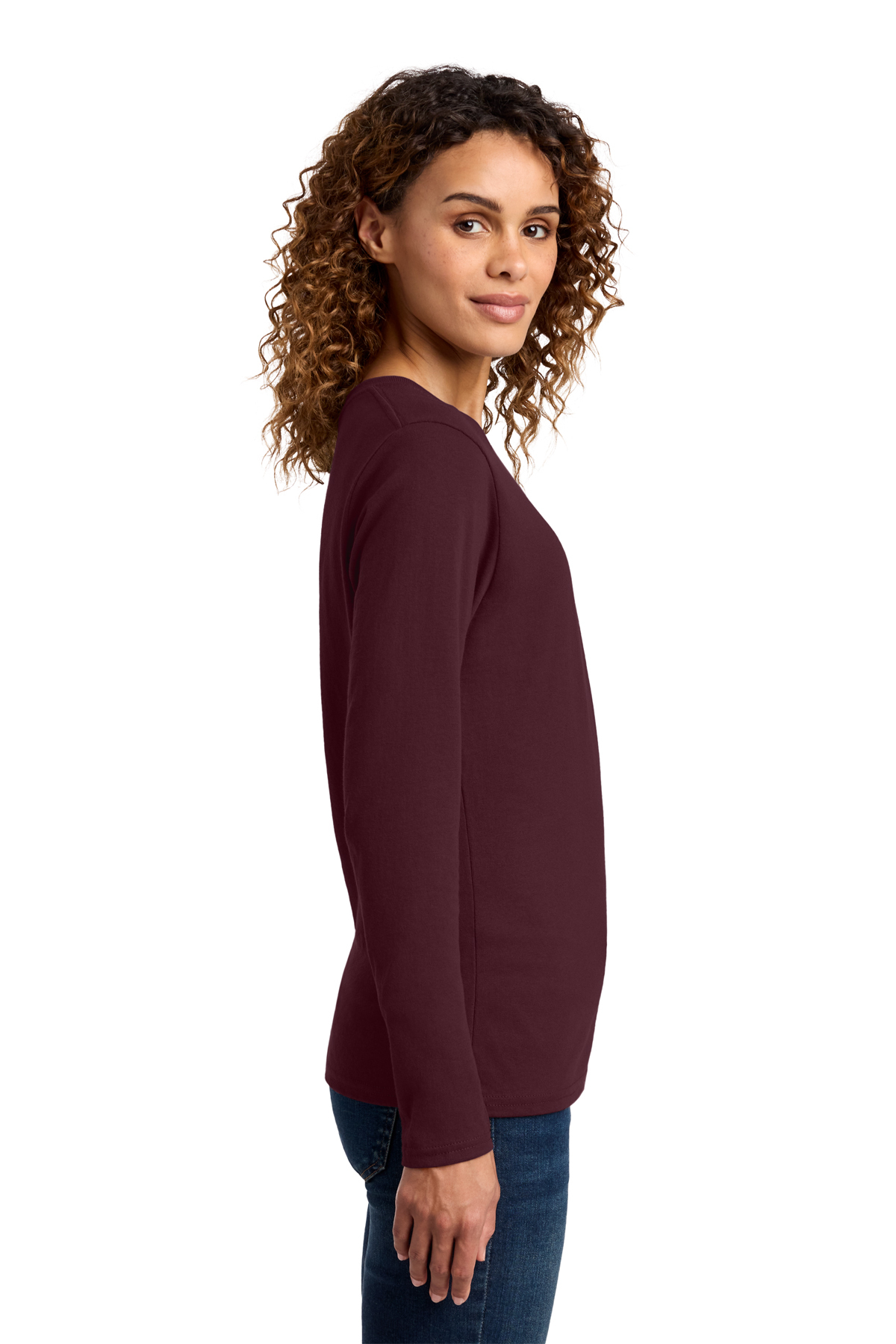 Port & Co Women's Long Sleeve Core Cotton Tee | Product | Port