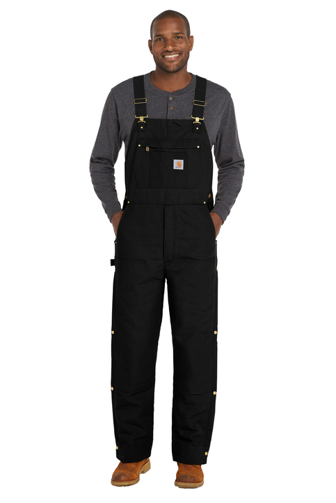 Carhartt Tall Firm Duck Insulated Bib Overalls | Product | SanMar