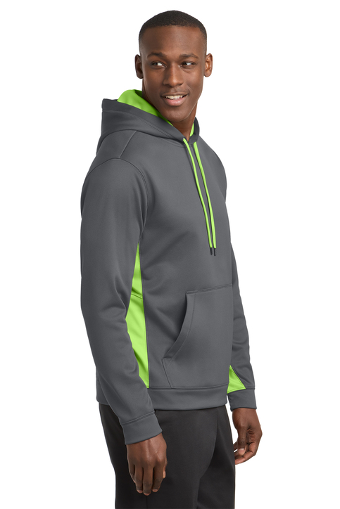Sport-Tek Sport-Wick Fleece Colorblock Hooded Pullover | Product