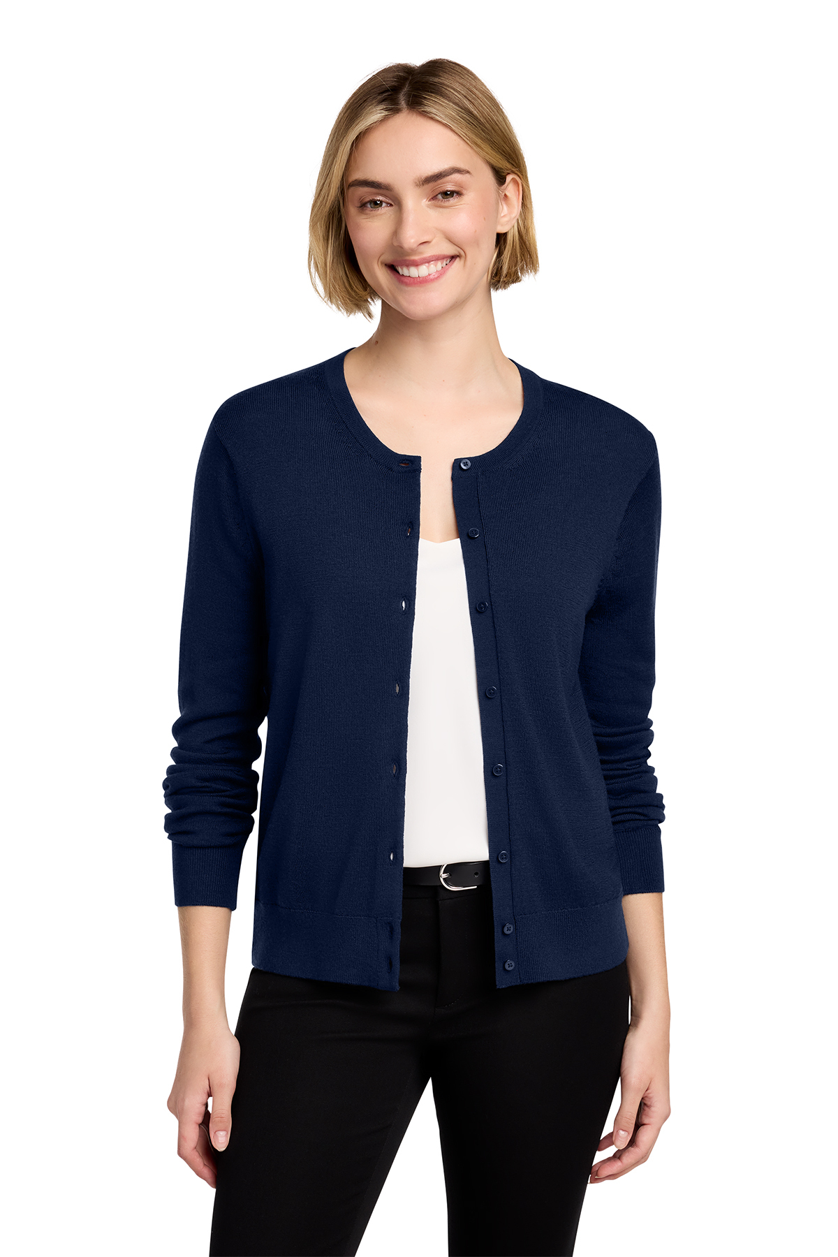 未着用 Brooks Brothers ウール カーディガン ネイビー M Brooks Brothers Women's Washable Merino Cardigan Sweater | Product