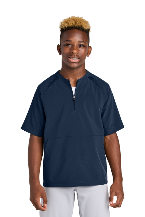Sport-Tek Repeat 1/2-Zip Long Sleeve Hooded Jacket | Product | SanMar