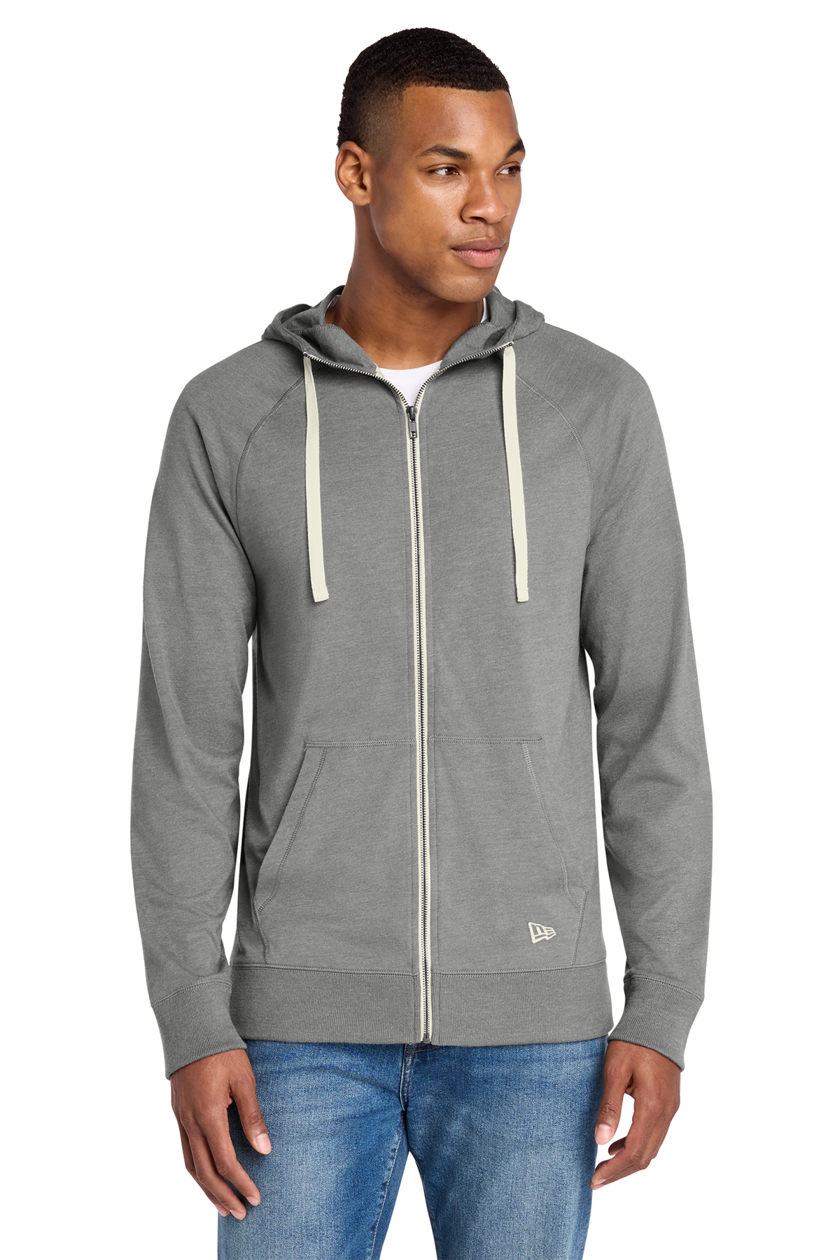 New Era Sueded Cotton Blend Full-Zip Hoodie | Product | SanMar