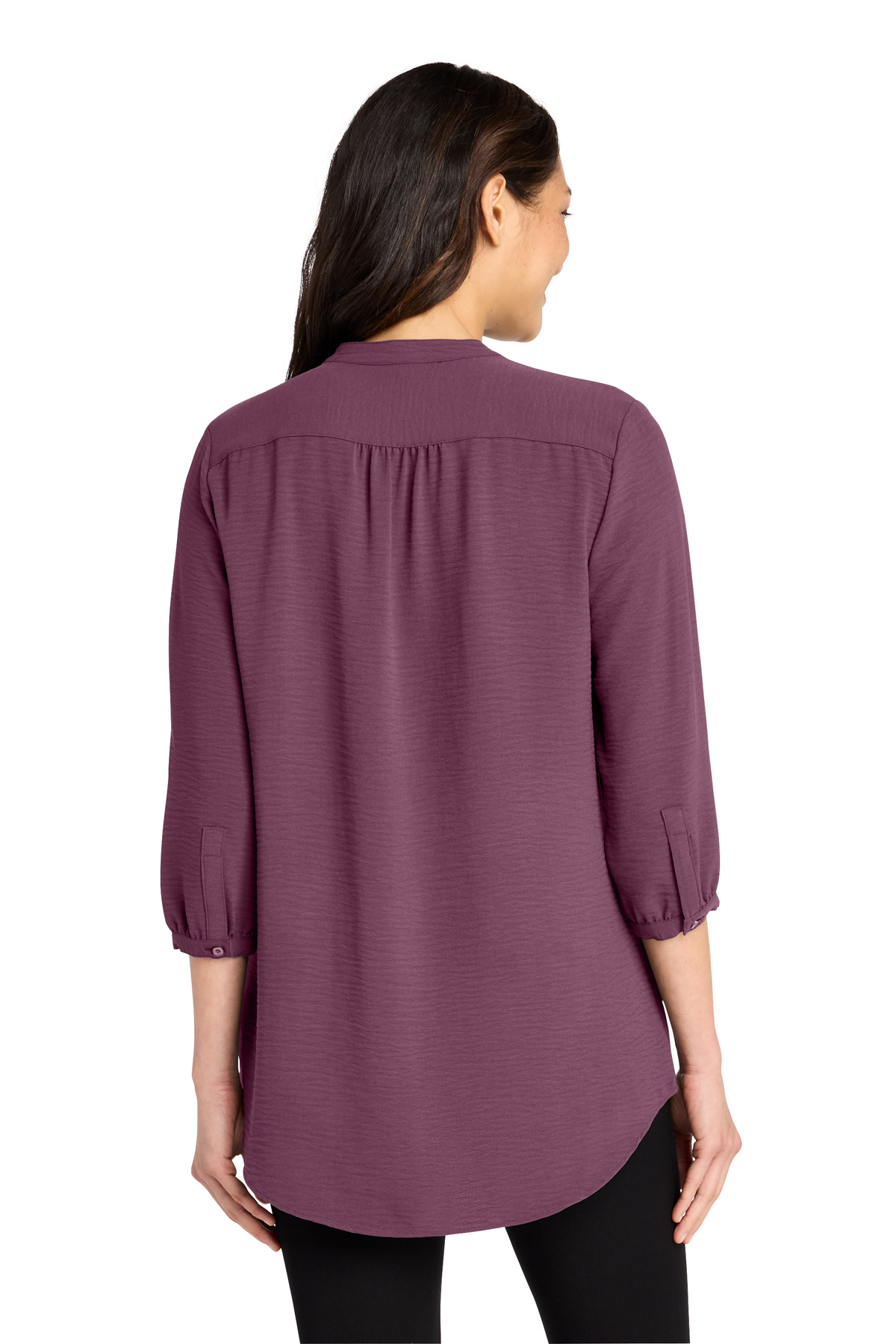 Port Authority Women's 3/4-Sleeve Textured Crepe Tunic | Product