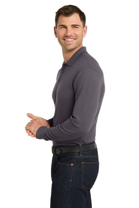 Port Authority Long Sleeve Core Classic Pique Polo | Product | SanMar