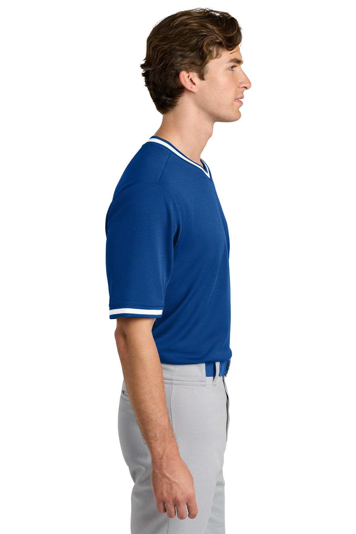 Sport-Tek Tough Mesh V-Neck Baseball Jersey | Product | SanMar