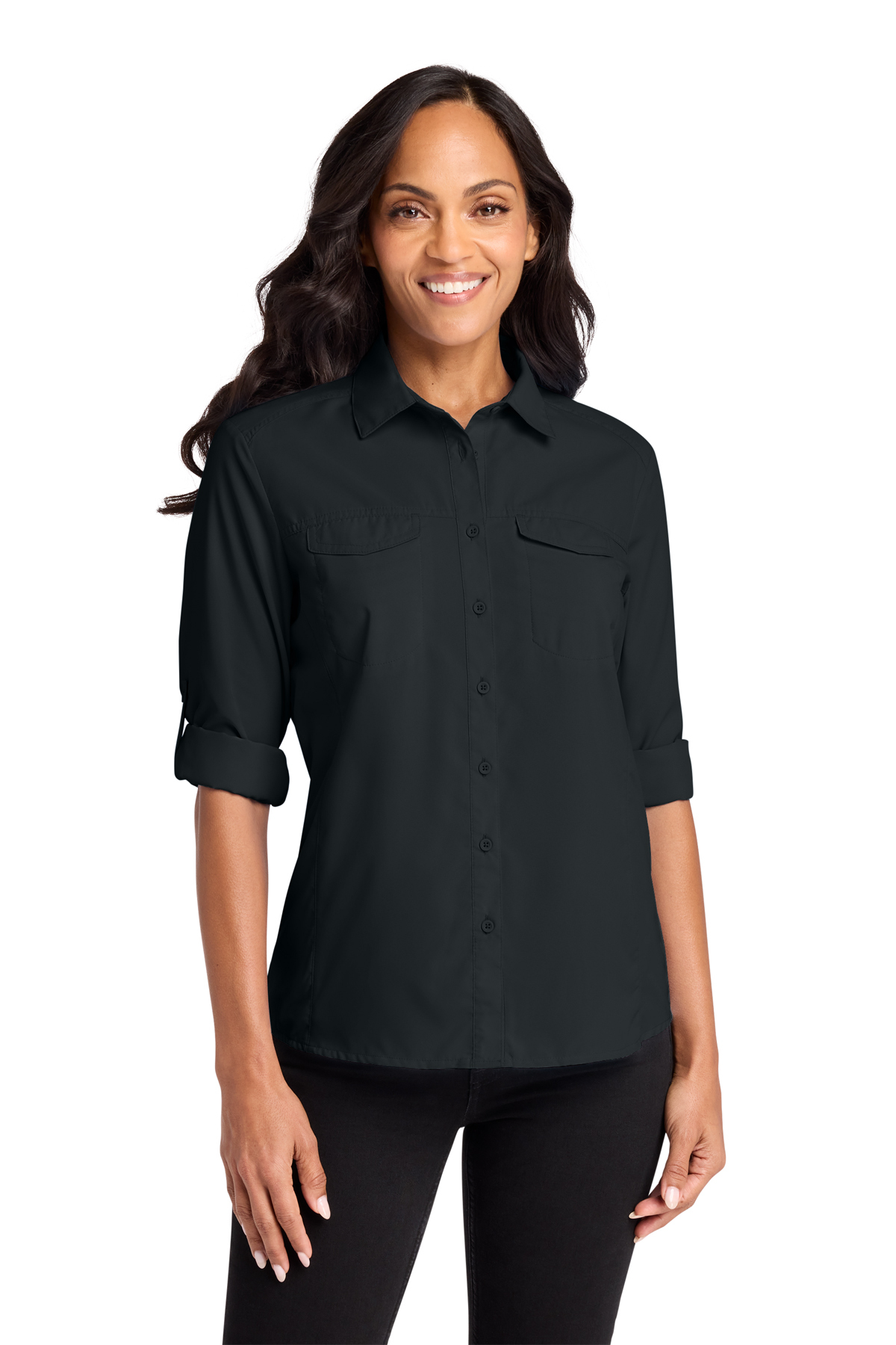 Port Authority Women's Long Sleeve UV Daybreak Shirt | Product