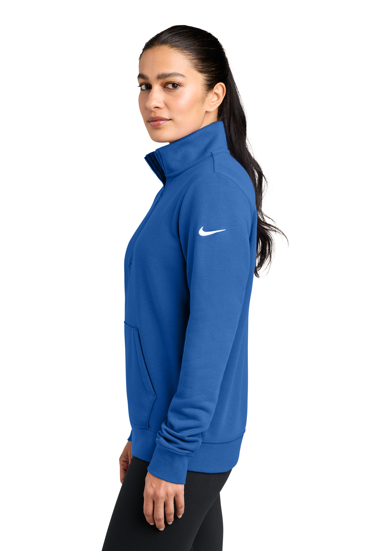 新品★BRIEFING 3Dロゴハーフジップ ジャージートレーナー レディースL Nike Women's Club Fleece Sleeve Swoosh 1/2-Zip | Product | SanMar