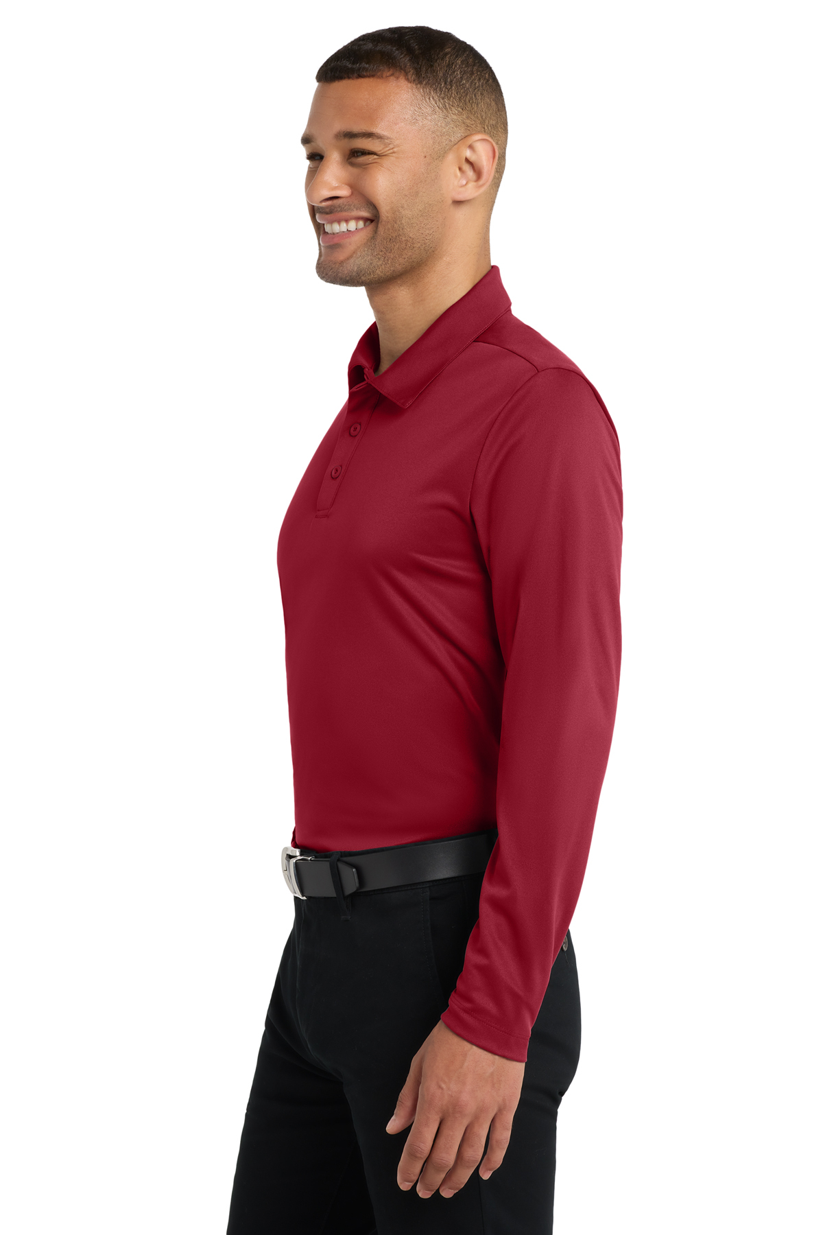 Port Authority Silk Touch Performance Long Sleeve Polo | Product