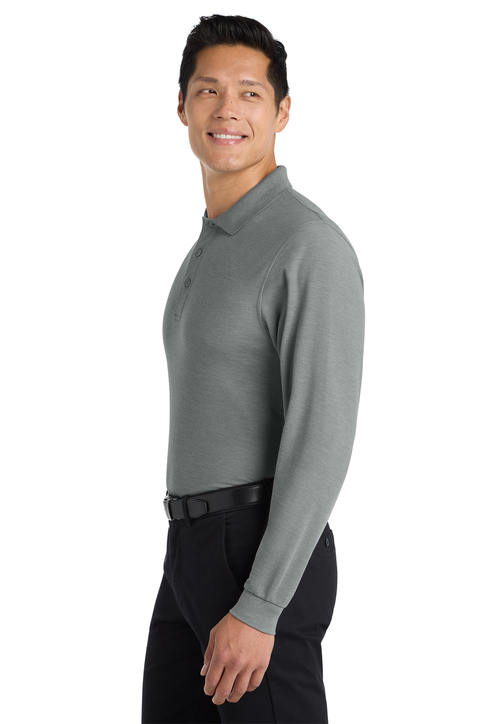 Port Authority Tall Silk Touch™ Long Sleeve Polo | Product | SanMar