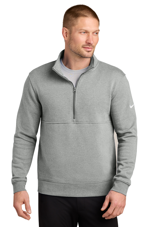 Nike Women's Club Fleece Sleeve Swoosh 1/2-Zip | Product | SanMar