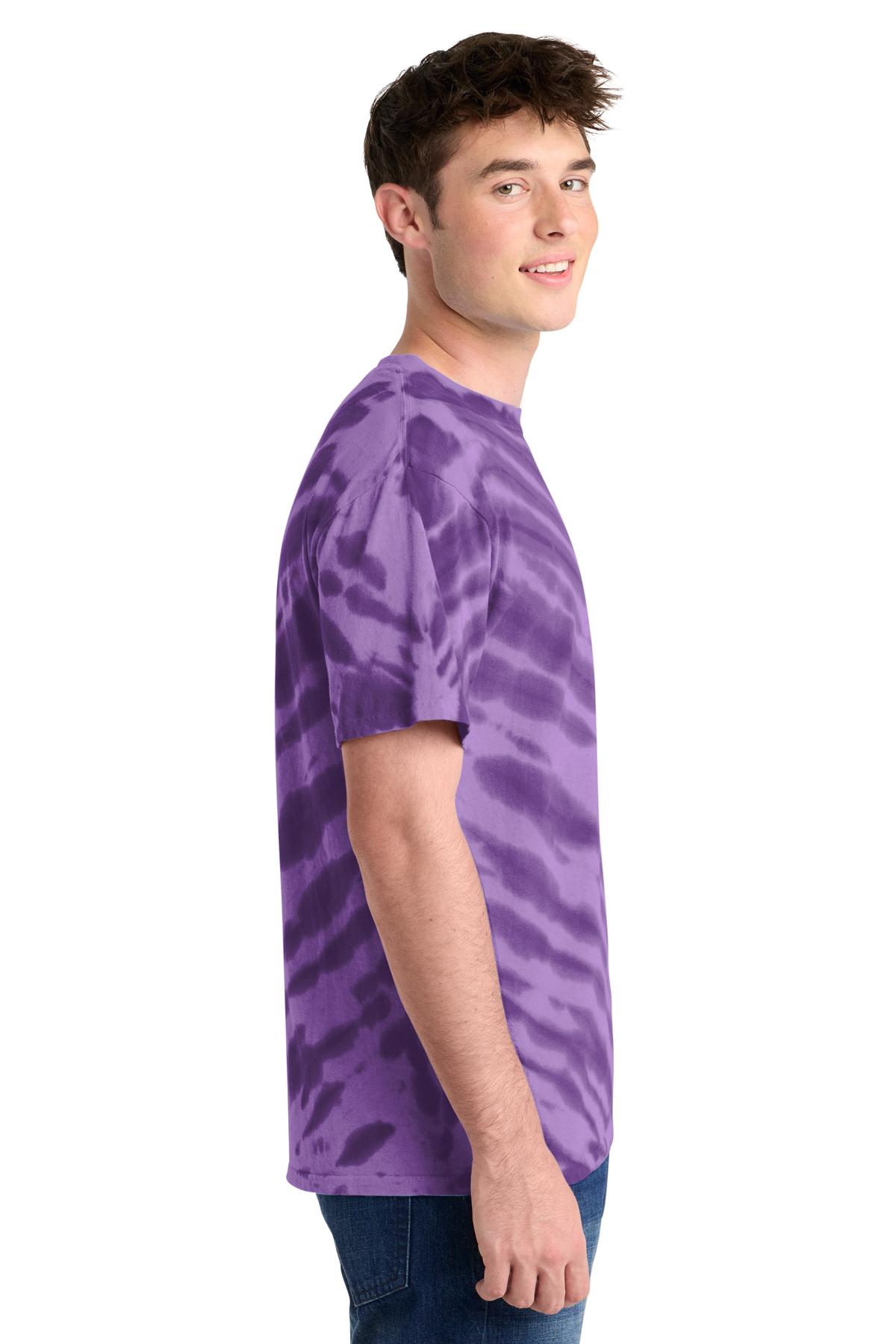 Port & Co Tiger Stripe Tie-Dye Tee | Product | Port & Company