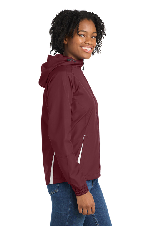 Sport-Tek Women's Colorblock Hooded Raglan Jacket | Product | SanMar