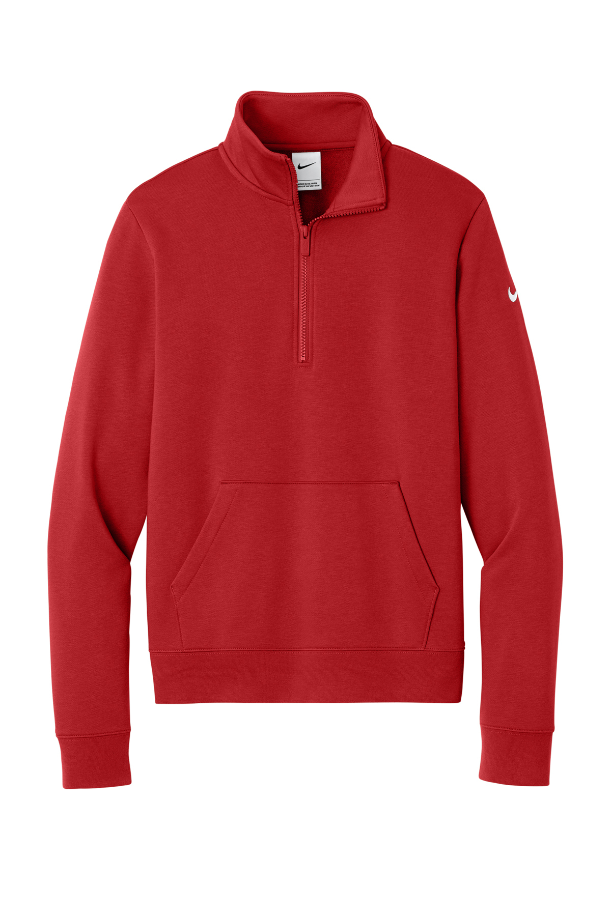Nike Women's Club Fleece Sleeve Swoosh 1/2-Zip | Product | SanMar