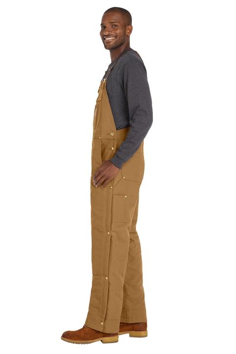 Carhartt Tall Firm Duck Insulated Bib Overalls | Product | SanMar