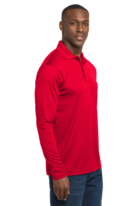 Sport-Tek PosiCharge RacerMesh Long Sleeve Polo | Product | SanMar